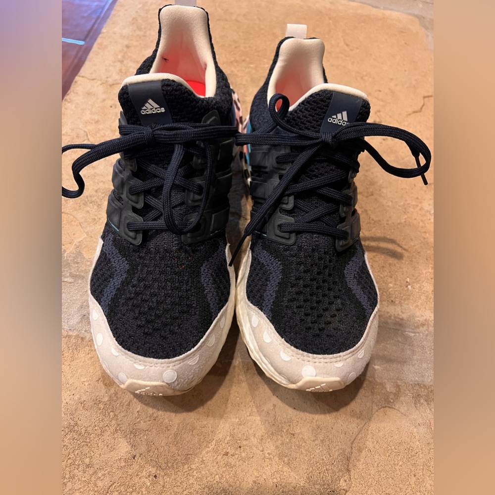 adidas Women's Ultra Boost 5.0 DNA Legend Ink Polka Dot